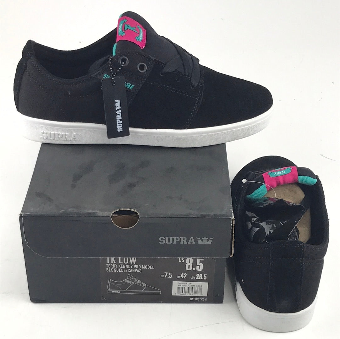 Supra TK Low BLK Suede/Canvas US Mens Size 8.5