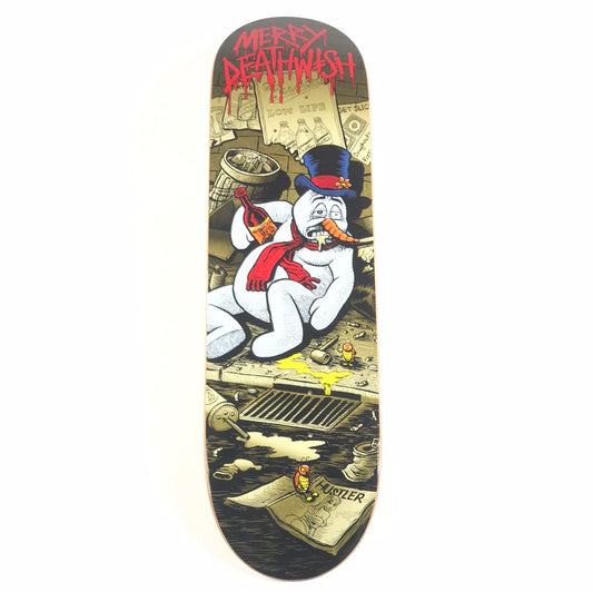 Deathwish Skateboards Merry Deathwish Snowman Multi 8.475 Skateboard Deck