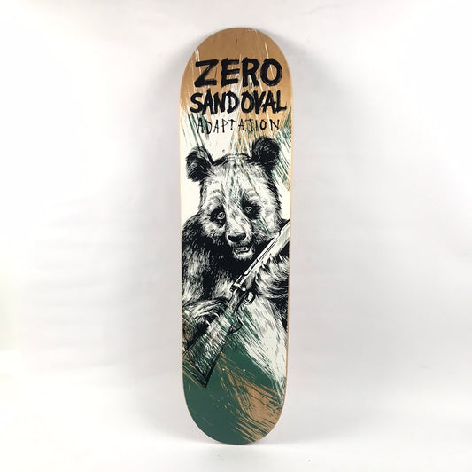 Zero Tommy Sandoval Adaptation Green/White/Woodgrain 8.375" Skateboard Deck