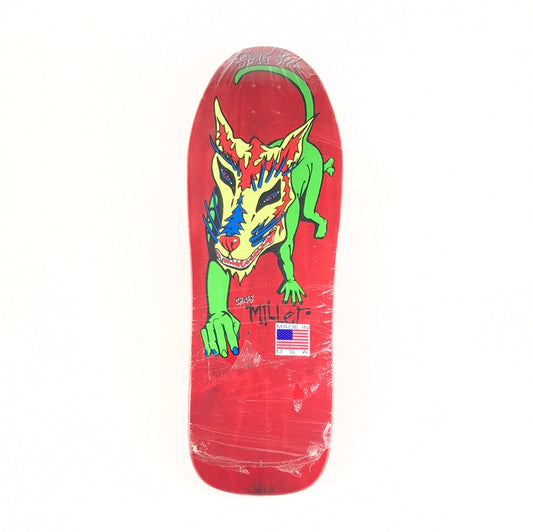 Schmitt Stix Chris Miller Cat Red 10.0 Skateboard deck