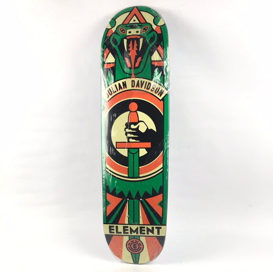Elements Julian Davidson Sword Green/Orange 8.5'' Skateboard Deck