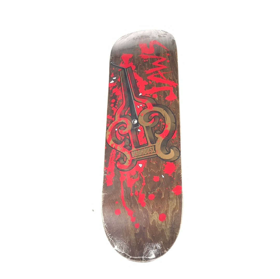 Birdhouse Jaws Mouth Harp Brown 8.375 Skateboards deck