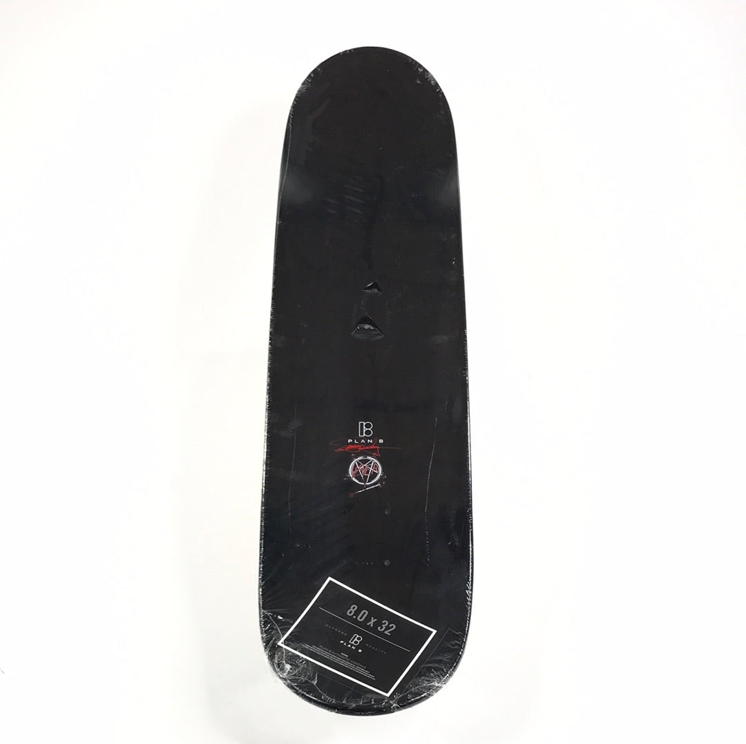 PLAN B スケートボード デッキ Slayer コラボ Plan-B Plan B Slayer Black/White/Red 8.0