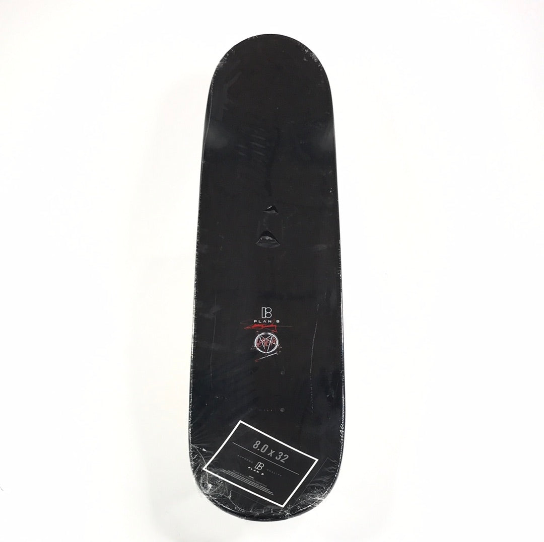 Plan B Slayer Black/White/Red 8.0" Skateboard Deck