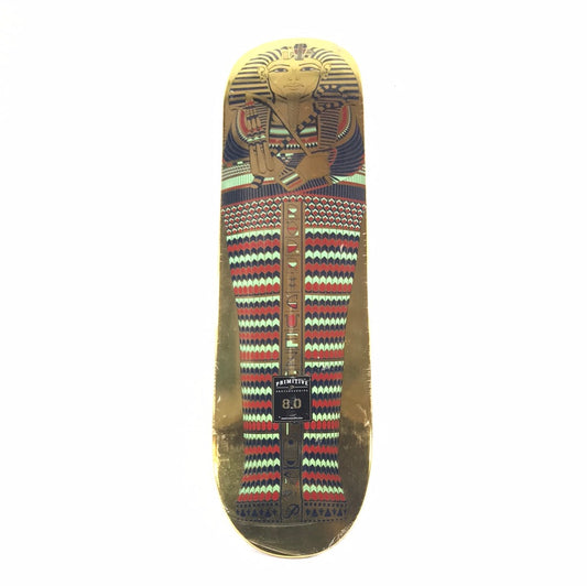 Primitive Paul Rodriguez Sarcophagus Gold 8.0 Skateboard Deck