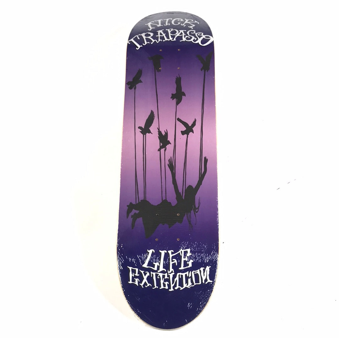 Life Extention Nick Trapasso Flying Purple 8.0'' Skateboard Deck