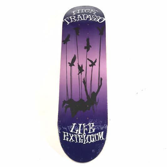 Life Extention Nick Trapasso Flying Purple 8.0'' Skateboard Deck
