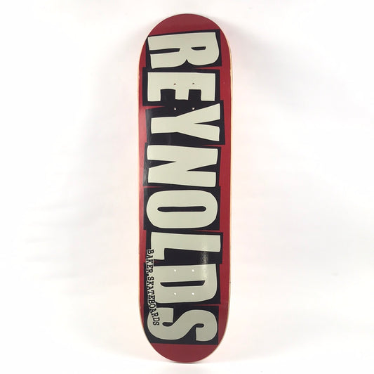 Baker Andrew Reynolds Baker Font RED/White 8.475'' Skateboard Deck