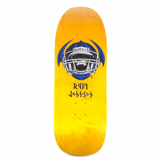 Blind Rudy Johtsot Football Skull Yellow 9.75 Skateboard Deck