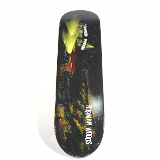 Warco Norman Woods City Lights Multi 8.25 Norman Woods Signed Skateboard Deck