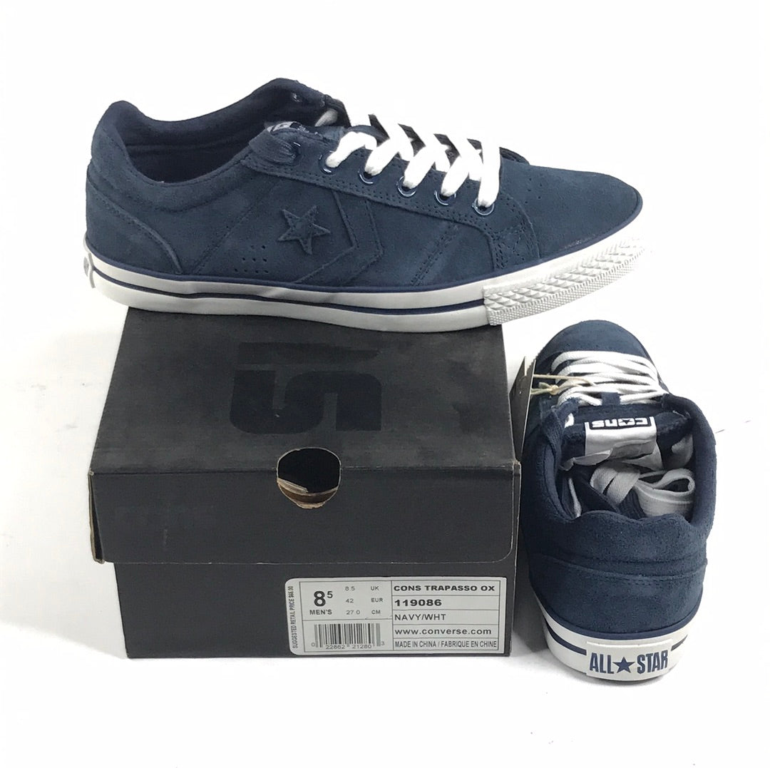 Converse Cons Trapasso OX NAVY/WHT 119086 US Mens Size 8.5