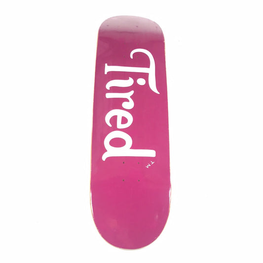 Tired Team Brand Logo Purple 8.75 Skateboard Deck