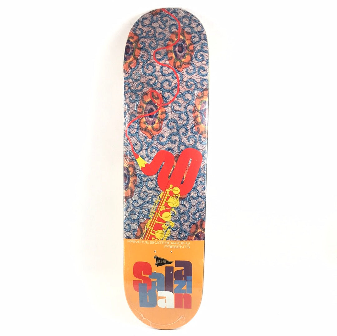 Primitive Bastien Salabanzi Psychedelic Saxophone Orange/Multi 8.125" Skateboard Deck