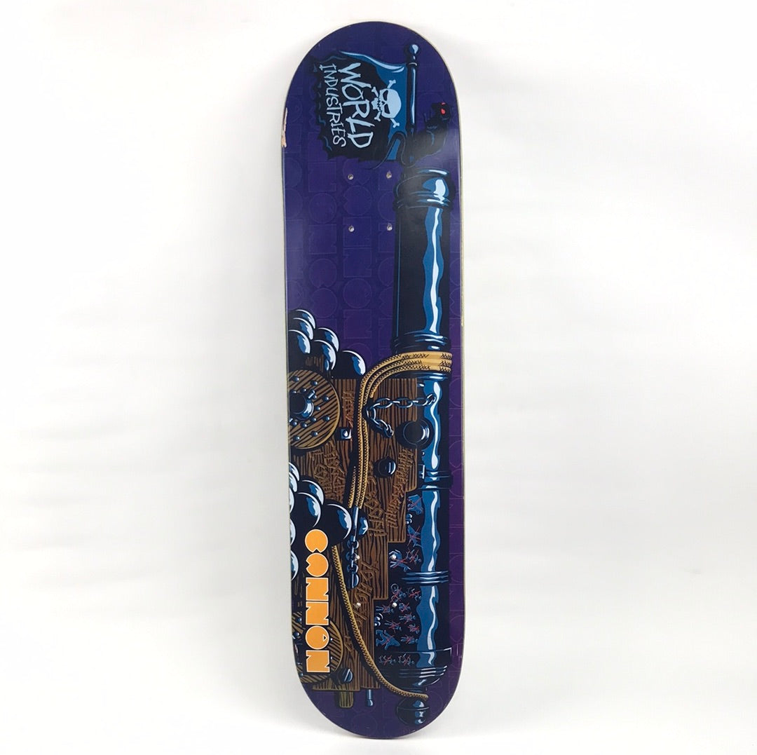 World Industries Andrew Cannon Pirate Canon Blue 7.75'' Skateboard Deck