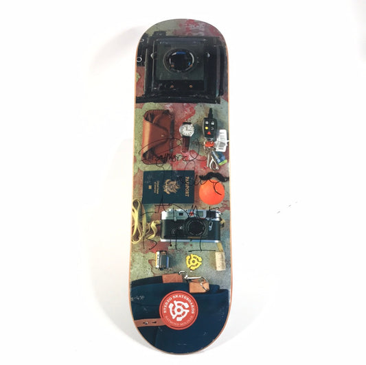 Stereo Raymond Molinar Travel Goods Multi 8.125'' Autographed Skateboard Deck