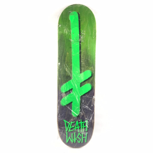 Deathwish Team Classic Spray Green/Purple 8.4'' Skateboard Deck