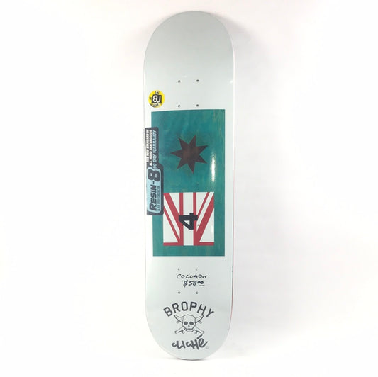 Cliche Andrew Brophy 4-Star Collab Resin 8 Blue/White 8.1" Skateboard Deck