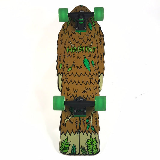 Habitat Bigfoot Cruiser Brown 9‚Äù Complete Skateboard