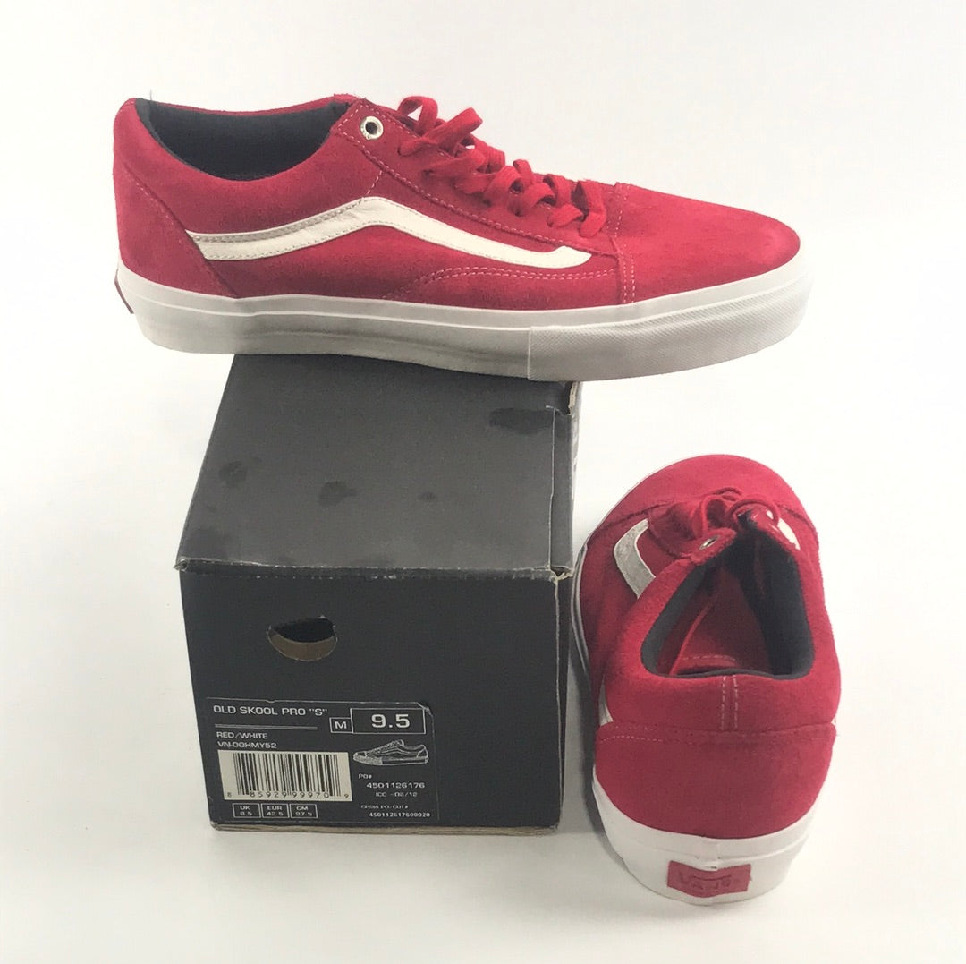 Vans Syndicate Old Skool Pro “S” Red/White Mens Size 9.5