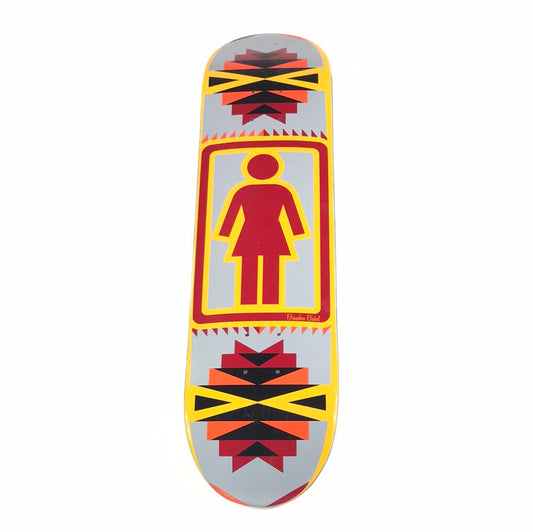 Girl Brandon Biebel Girl Logo Multi 7 7/8 Skateboard Deck