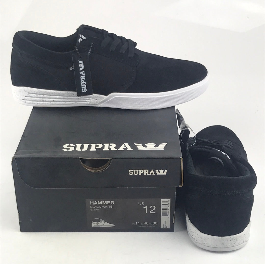 Supra Hammer Black-White US Mens Size 12