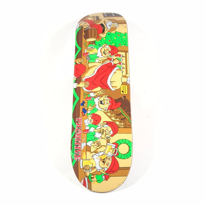 Primitive Drunken Elves Christmas Multi 8.125 Vintage NOS Deck