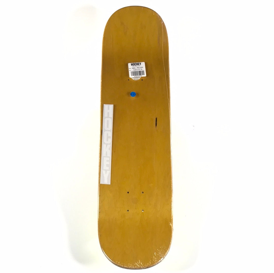 Hockey Mac Eyes without a Face Yellow 8.25 Skateboard Deck