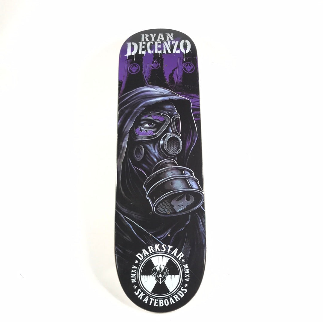 Darkstar Ryan Decenzo Gas Mask Purple/Black 8.25 Skateboard Deck