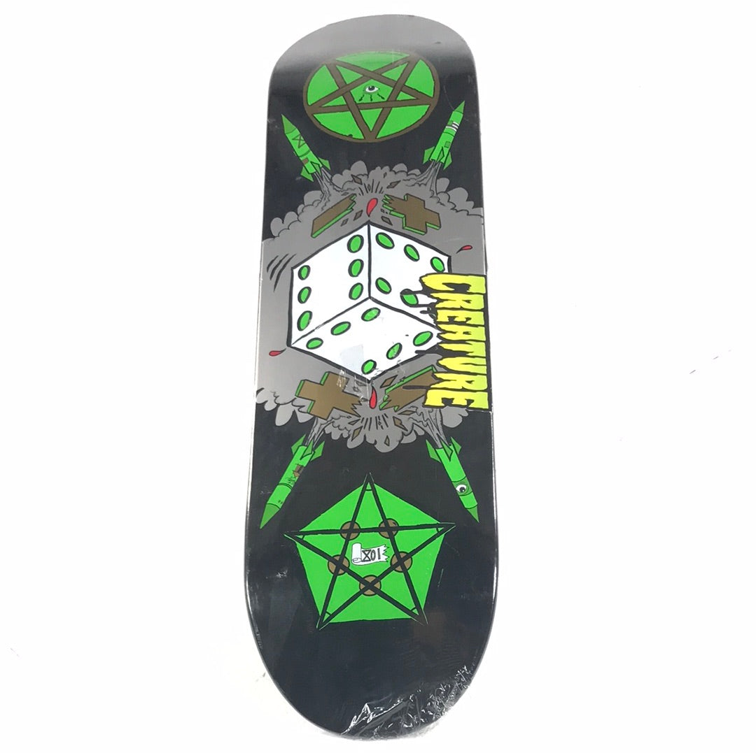 Creature Sacred Symmetry Die 37/400 Black 8.5" Skateboard Deck
