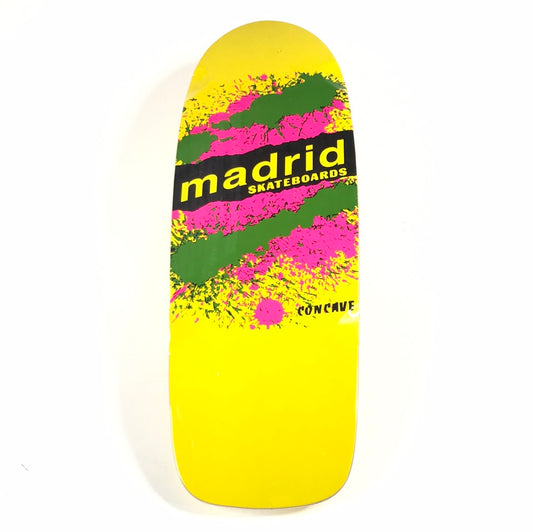 Madrid Team Paint Splat Yellow/Green/Pink 10" Skateboard Deck