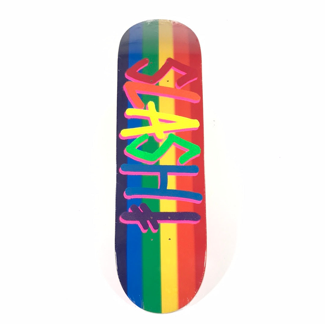 Deathwish Brian 'Slash' Hansen Rainbow Glitter 8.5 Skateboard Deck