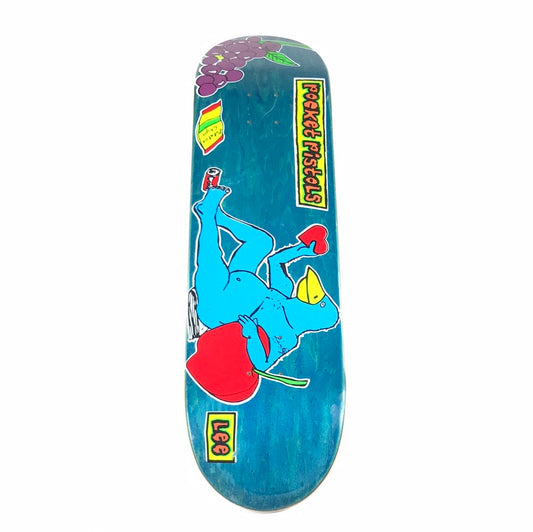 Pocket Pistols Lee Ralph Love Bird Blue 8.5" Skateboard Deck