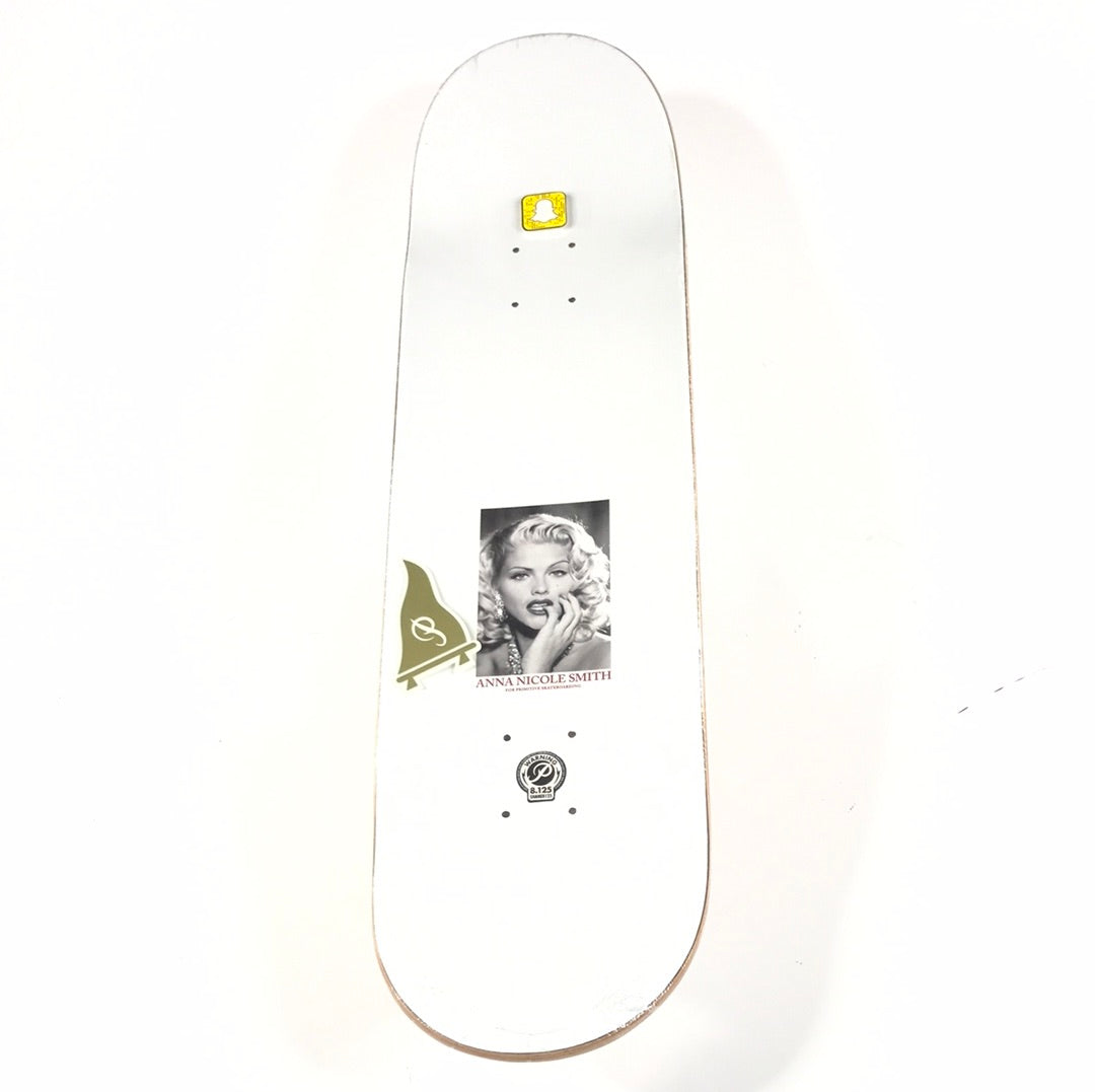 Primitive Anna Nicole Smith Black/White 8.125" Skateboard Deck