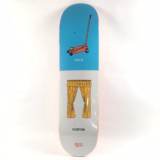 Skate Mental Jack Curtain Imagery Blue/White 8.25'' Skateboard Deck