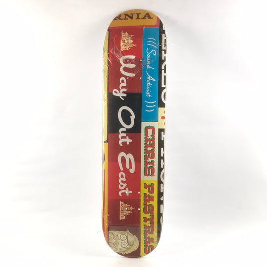 Stereo Chris Pastras Way Out East Red/Blue/Multi 8" Skateboard Deck