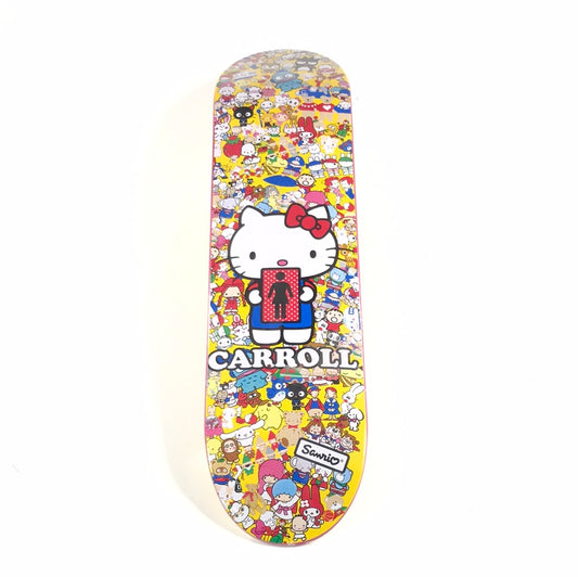 Girl Mike Carroll Hello Kitty Multi 7 7/8 Skateboard Deck