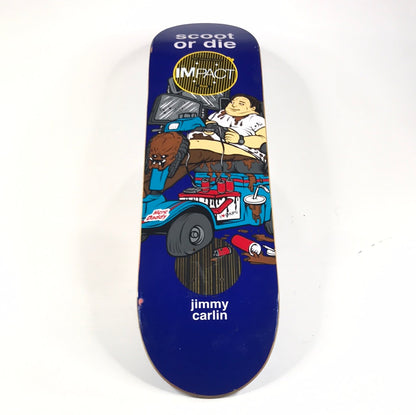 Enjoi Jimmy Carlin Scoot Or Die Blue 8.25" Skateboard Deck