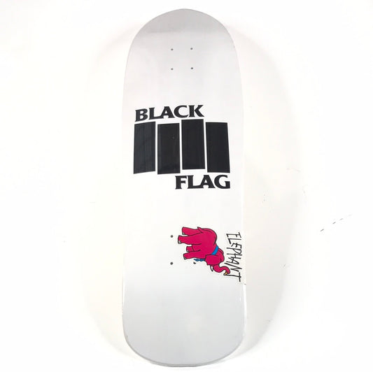 Elephant Black Flag White 9.75" Skateboard Deck