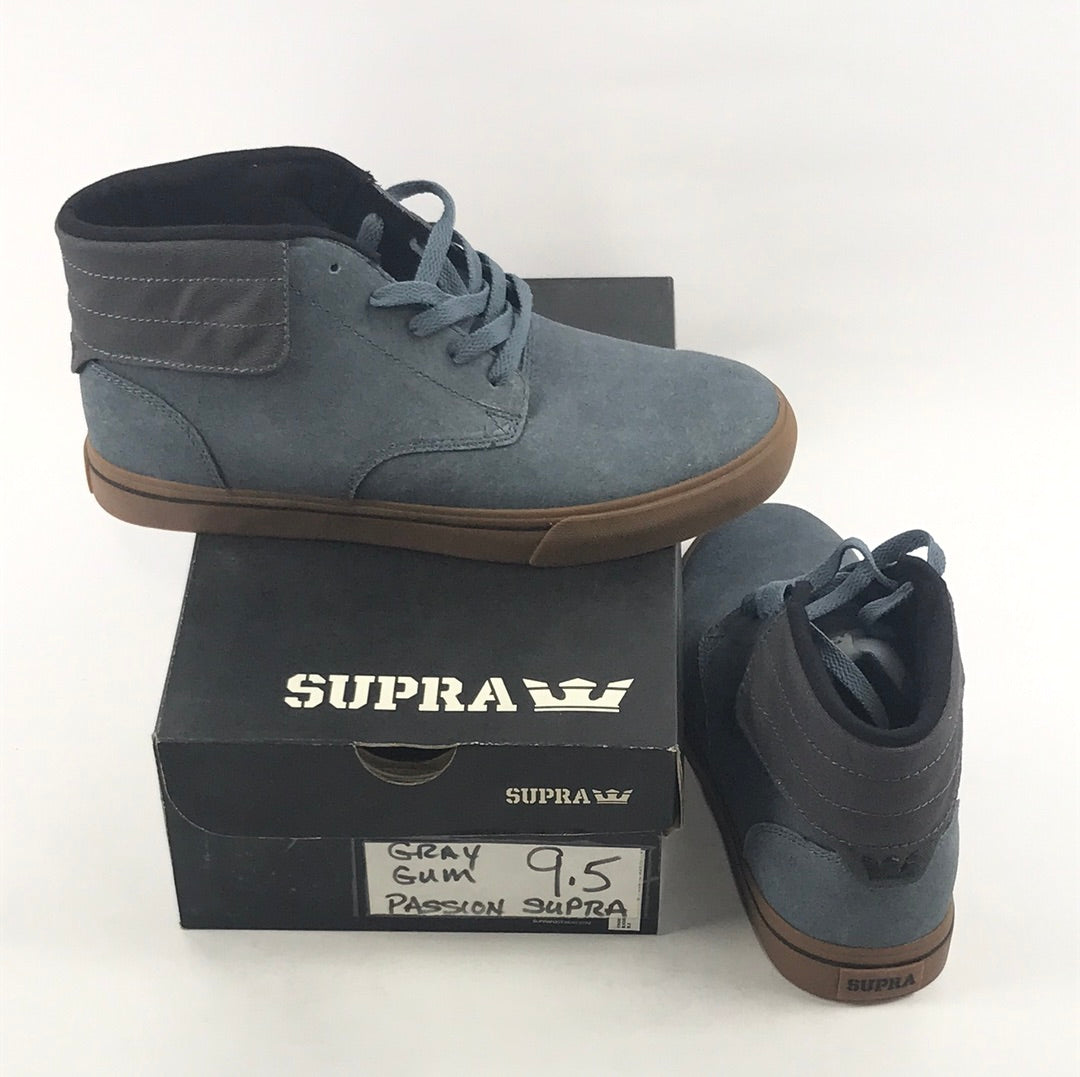 Supra Passion Grey Gum US Mens Size 9.5