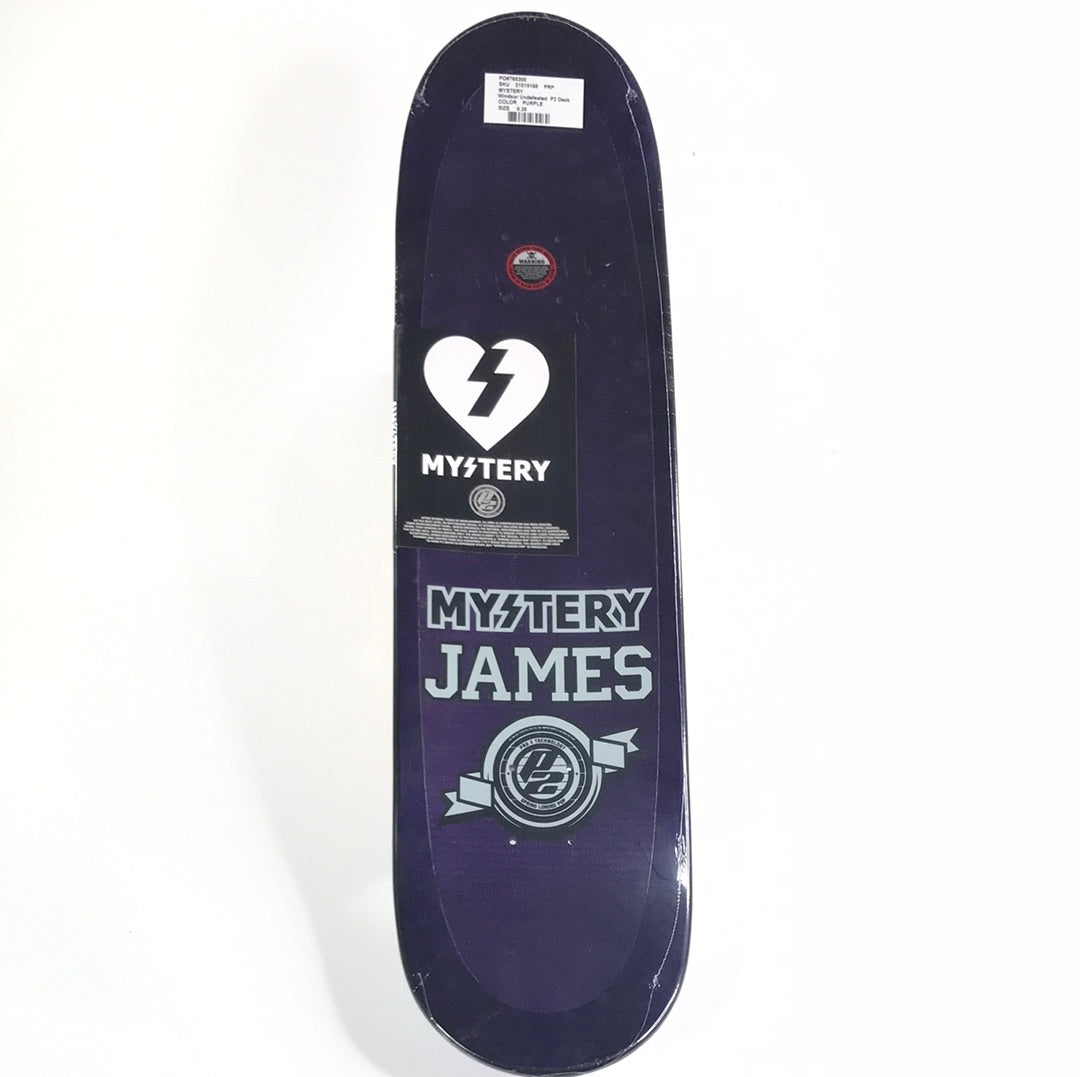 Mystery Windsor James Undefeated Purple 8.25 p2 Skateboard Deck