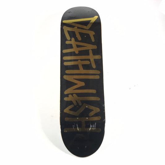 Deathwish Team Classic Spray 5 Years Of Deathwish Black/Gold 8.0 Skateboard Deck