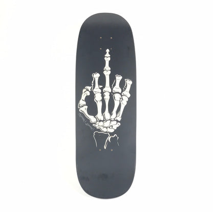 Powell Peralta Team Skeleton Flip Off Black 8.25 Skateboard Deck