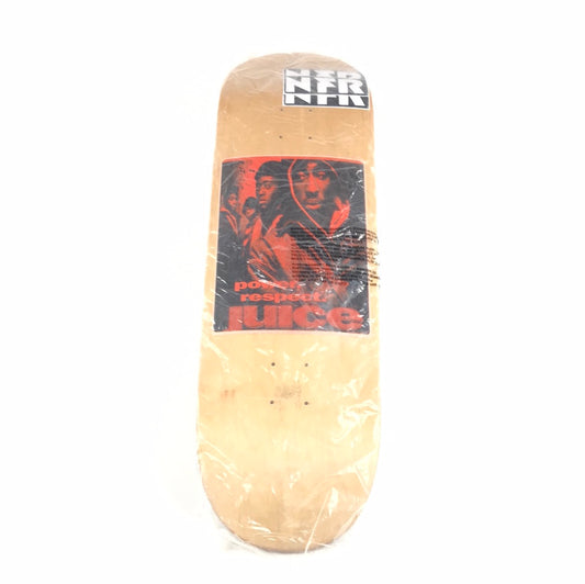 Juice Team Power Respect Wood Grain 9.0  Gripped Skateboards deck