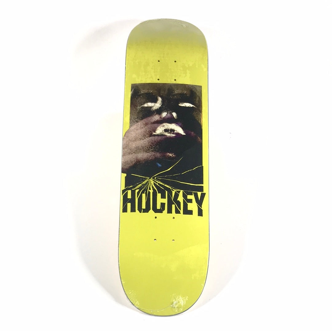 Hockey Mac Eyes without a Face Yellow 8.25 Skateboard Deck