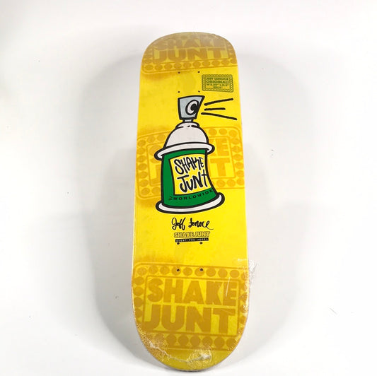 Shake Junt Jeff Lenoce Props Yellow 8.25 Skateboard deck