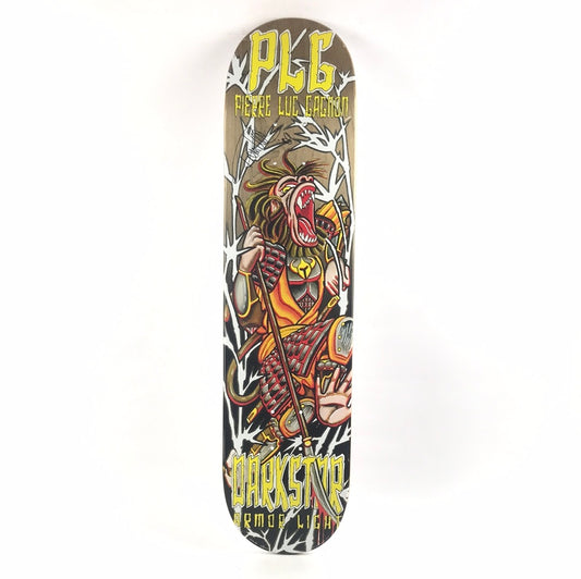 Darkstar Pierre Luc Gagnon 'PLG' Armor Light Signed Black/Woodgrain 7.5" Skateboard Deck