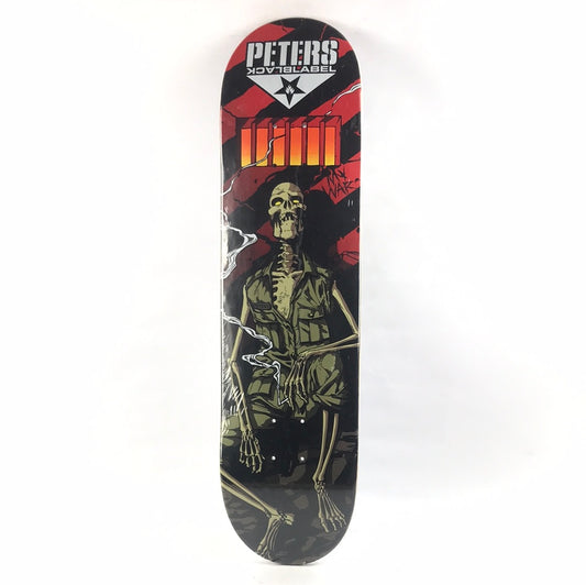 Black Label Duane Peters Alive 2007 Skeleton Red/Black/Multi 8" Skateboard Deck