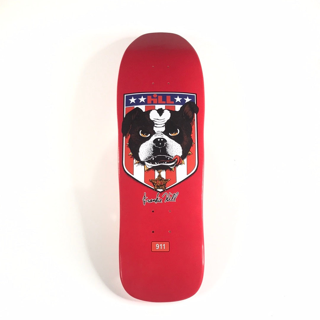 Hill Frankie Hill Dog Red 9.375 Signed 119/200 Skateboard Deck