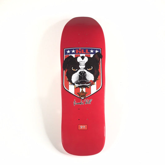 Hill Frankie Hill Dog Red 9.375 Signed 119/200 Skateboard Deck