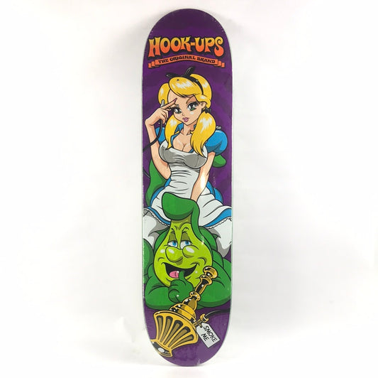 Hook-Ups Alice's Wonderland 2 Purple/Multi 8" Skateboard Deck